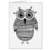 Ethnic Owl Ink Drawing (Front)