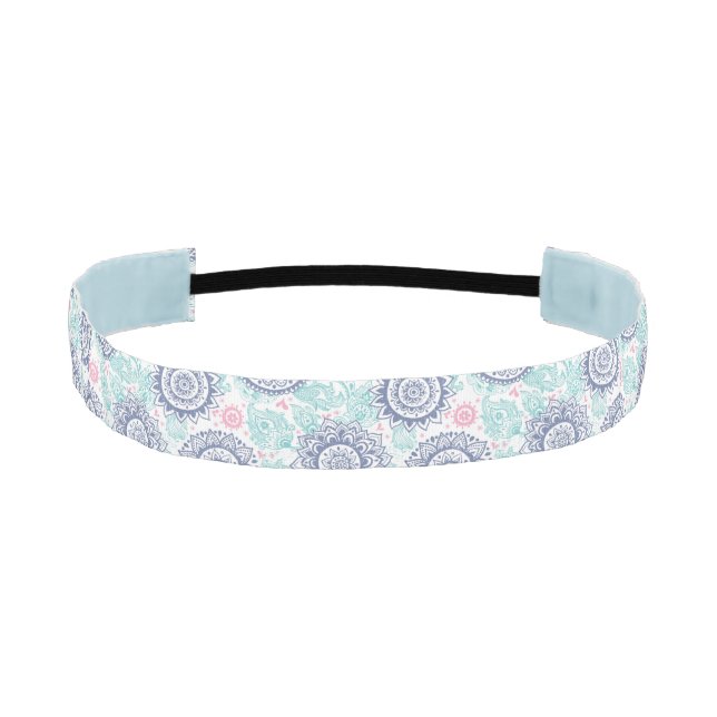 Ethnic Paisley Pattern Athletic Headband (Front)