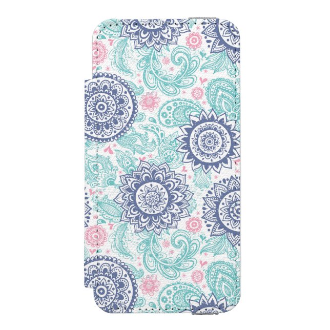 Ethnic Paisley Pattern Incipio iPhone Wallet Case (Folio Front)