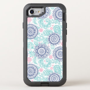 Ethnic Paisley Pattern OtterBox Defender iPhone SE/8/7 Case