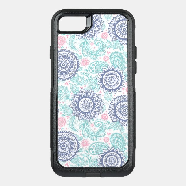 Ethnic Paisley Pattern Otterbox iPhone Case (Back)