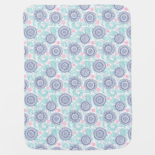 Ethnic Paisley Pattern Swaddle Blanket