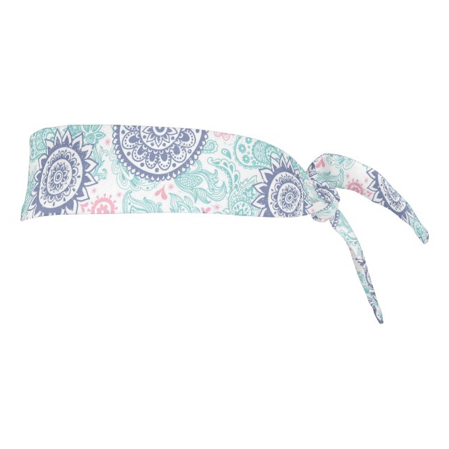 Ethnic Paisley Pattern Tie Headband (Rotate 90)