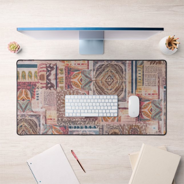 Ethnic Patchwork Desk Mat (Office 1)