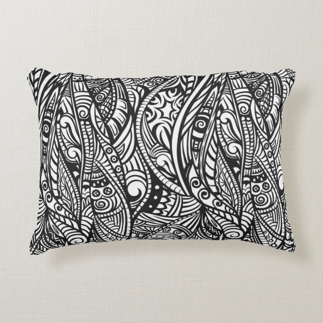 Ethnic pattern 3 accent pillow (Front)