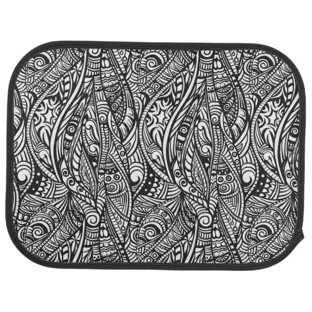 Ethnic pattern 3 car floor mat (Rear)