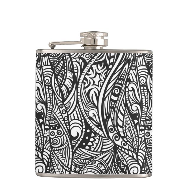 Ethnic pattern 3 flask (Front)