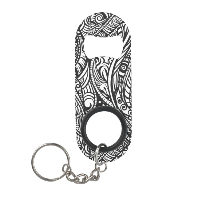 Ethnic pattern 3 keychain bottle opener (Front)