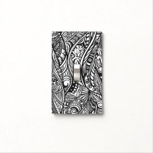 Ethnic pattern 3 light switch cover