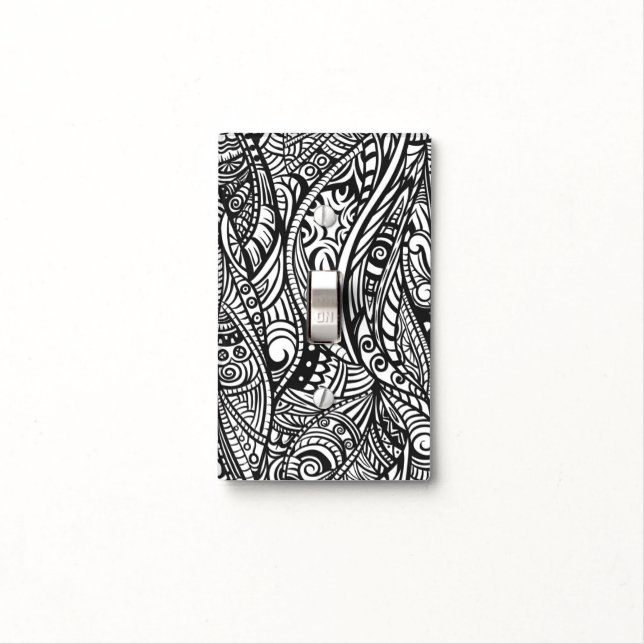 Ethnic pattern 3 light switch cover (In Situ)