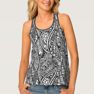 Ethnic pattern 3 tank top