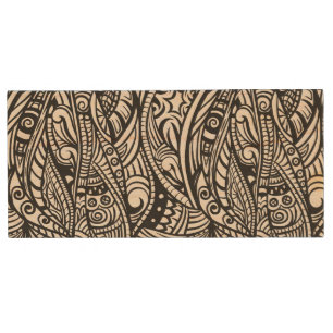Ethnic pattern 3 wood flash drive