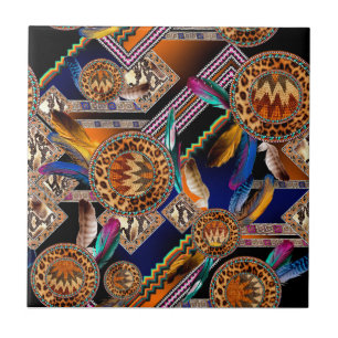 Ethnic Pattern Ceramic Tile