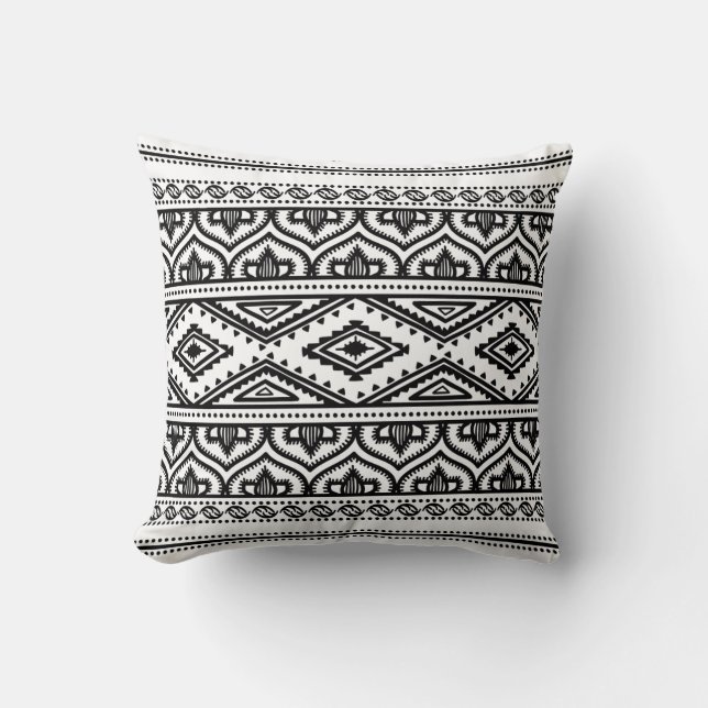 Ethnic Pattern Design Throw Pillow (Front)