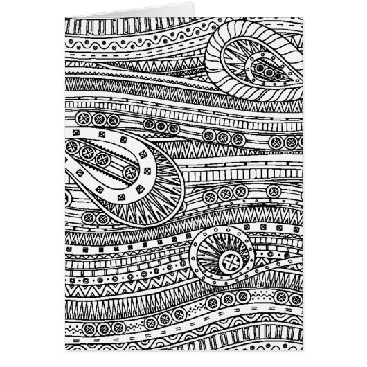 Ethnic Pattern Doodle Cards (Front)