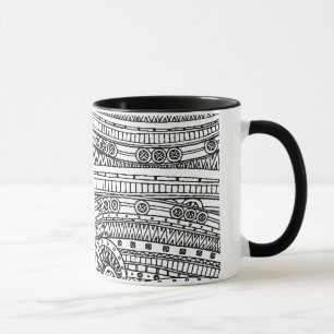Ethnic Pattern Doodle Mug