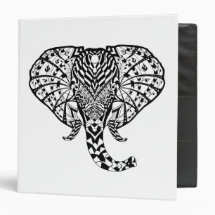 Ethnic Pattern Elephant Binder