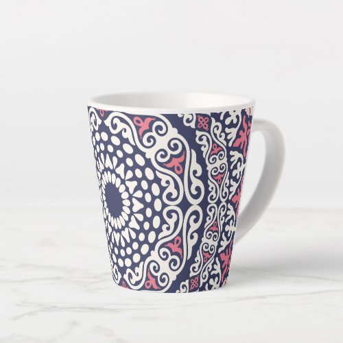 Ethnic pattern Mandala boho chic Indian style Latte Mug