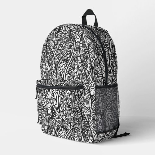 Ethnic pattern printed backpack