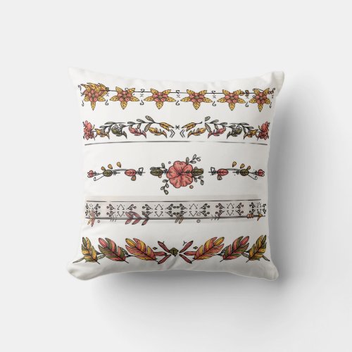 ETHNIC PATTERN Throw Pillow