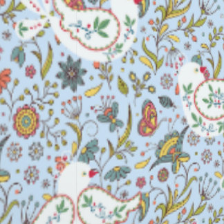 Ethnic pattern with birds wallpaper 