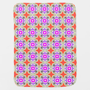 Ethnic Pattern with Moroccan Motifs Baby Blanket