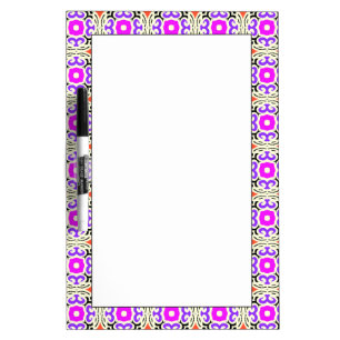 Ethnic Pattern with Moroccan Motifs Dry-Erase Board
