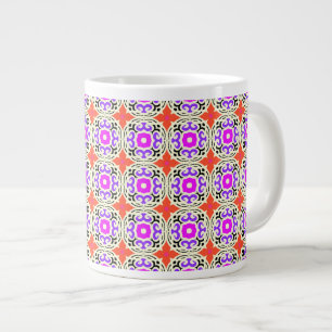 Ethnic Pattern with Moroccan Motifs Giant Coffee Mug