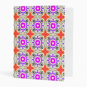 Ethnic Pattern with Moroccan Motifs Mini Binder