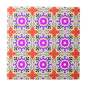 Ethnic Pattern with Moroccan Motifs Tile