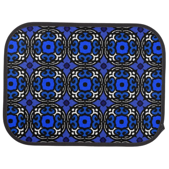 Ethnic Pattern with Turkish Motifs Car Mat (Rear)