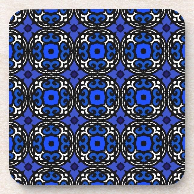 Ethnic Pattern with Turkish Motifs Drink Coaster (Front)