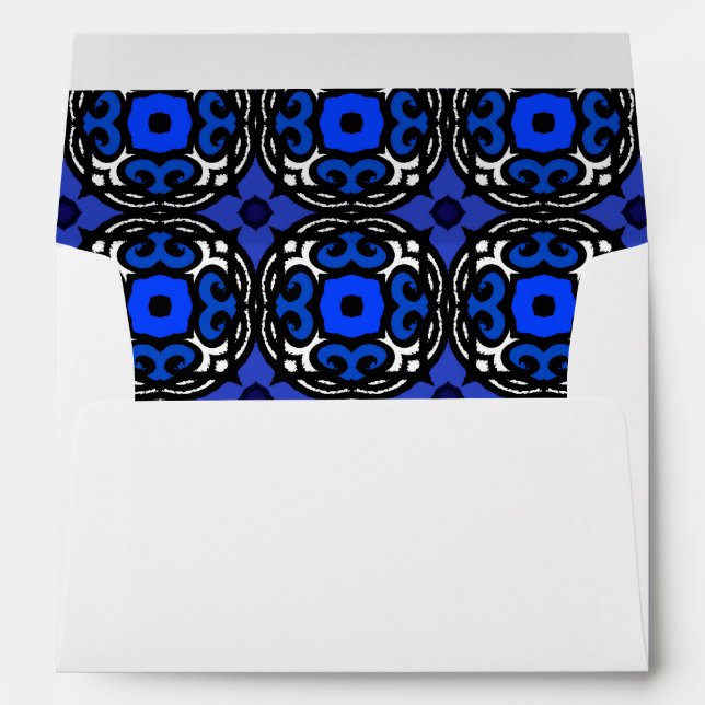 Ethnic Pattern with Turkish Motifs Envelope (Back (Bottom))
