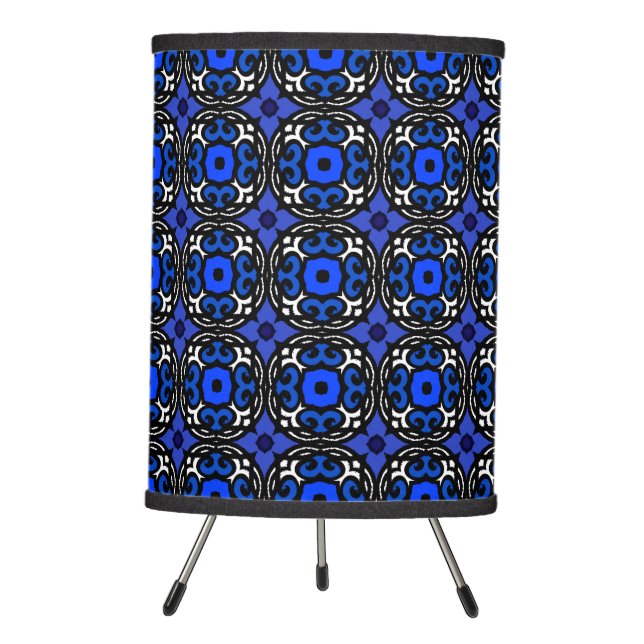 Ethnic Pattern with Turkish Motifs Tripod Lamp (Front)