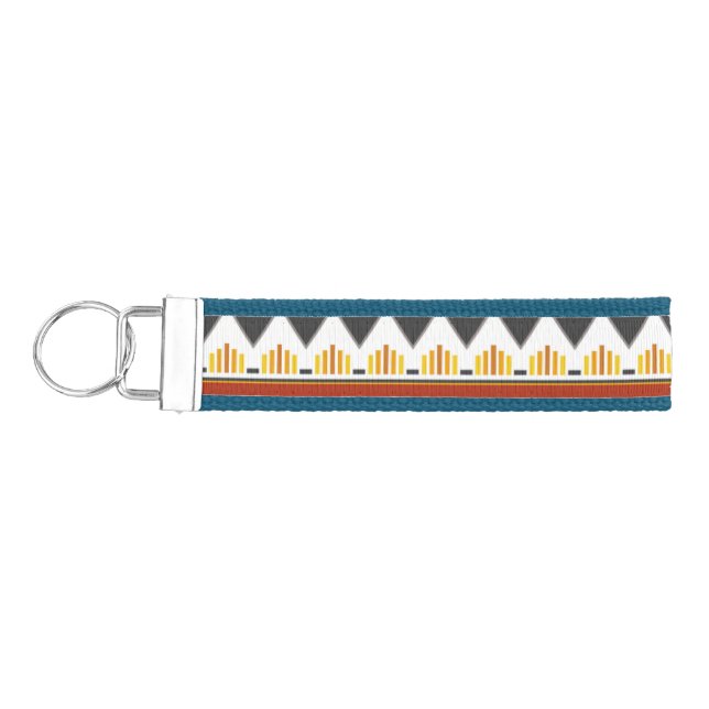 Ethnic Pattern Wrist Keychain (Keys on Left)
