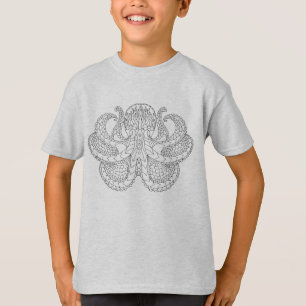 Ethnic Patterned Octopus T-Shirt