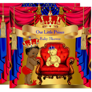 red and gold baby shower ideas for a boy