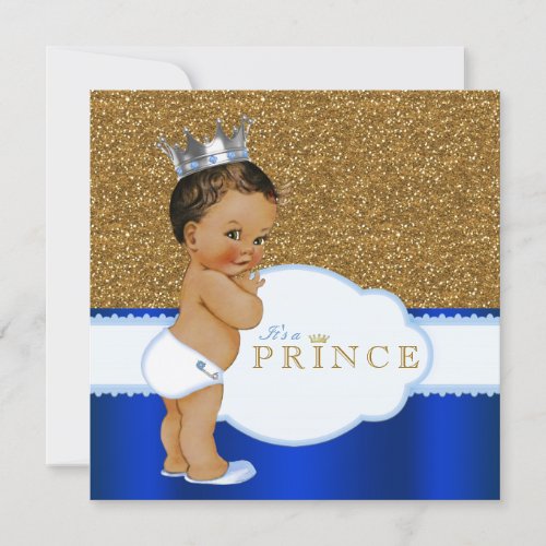 Ethnic Prince Baby Shower Invitation