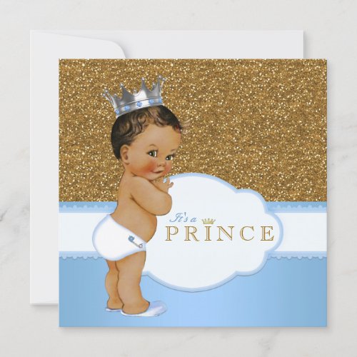 Ethnic Prince Baby Shower Invitation