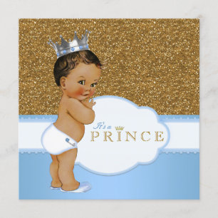 Ethnic Prince Baby Shower Invitation