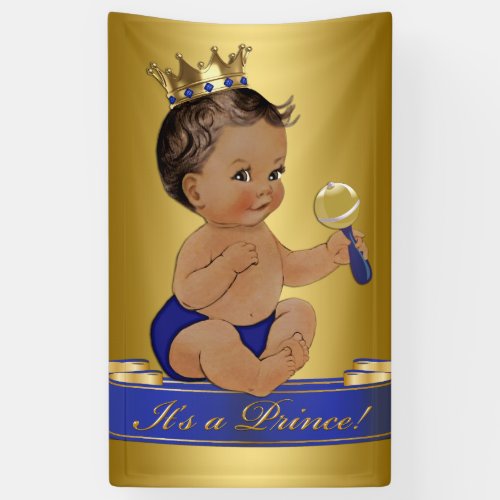 Ethnic Prince Boy Baby Shower Banner