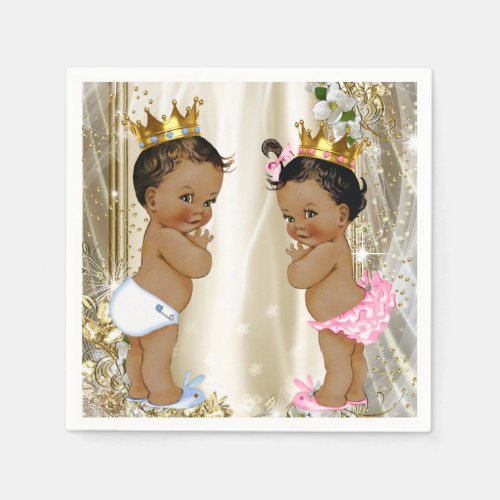 Ethnic Prince Princess Baby Shower Napkins