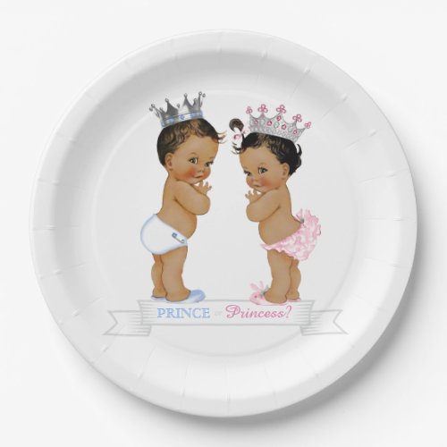 Ethnic Prince Princess Baby Shower Paper Plates