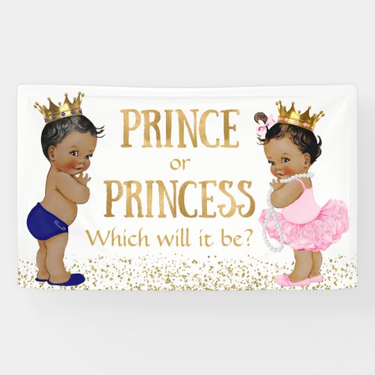 Download Ethnic Prince Princess Gender Reveal Baby Shower Banner ...