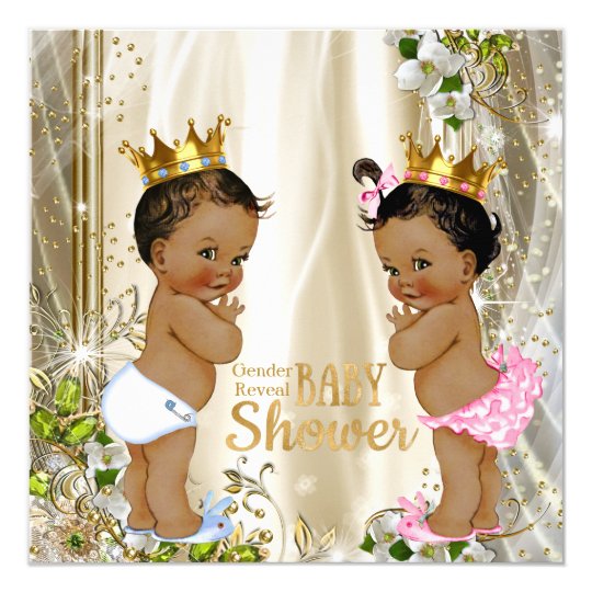 Download Ethnic Prince Princess Gender Reveal Baby Shower Card ...