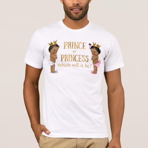 Ethnic Prince Princess Gender Reveal T_Shirt