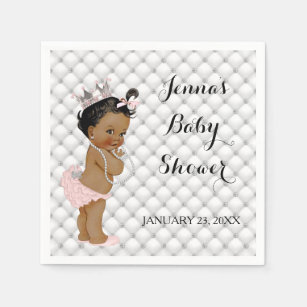 Pink Princess Baby Shower Paper & Party Napkins | Zazzle