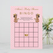 Ethnic Princess Baby Shower Bingo (Standing Front)