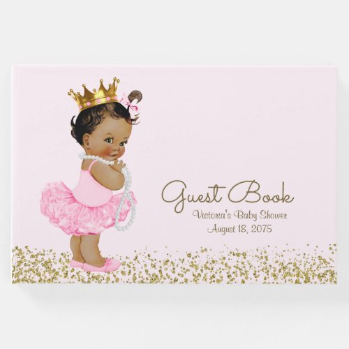 Ethnic Princess Baby Shower Guest Book