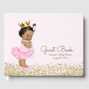Ethnic Princess Baby Shower Guest Book